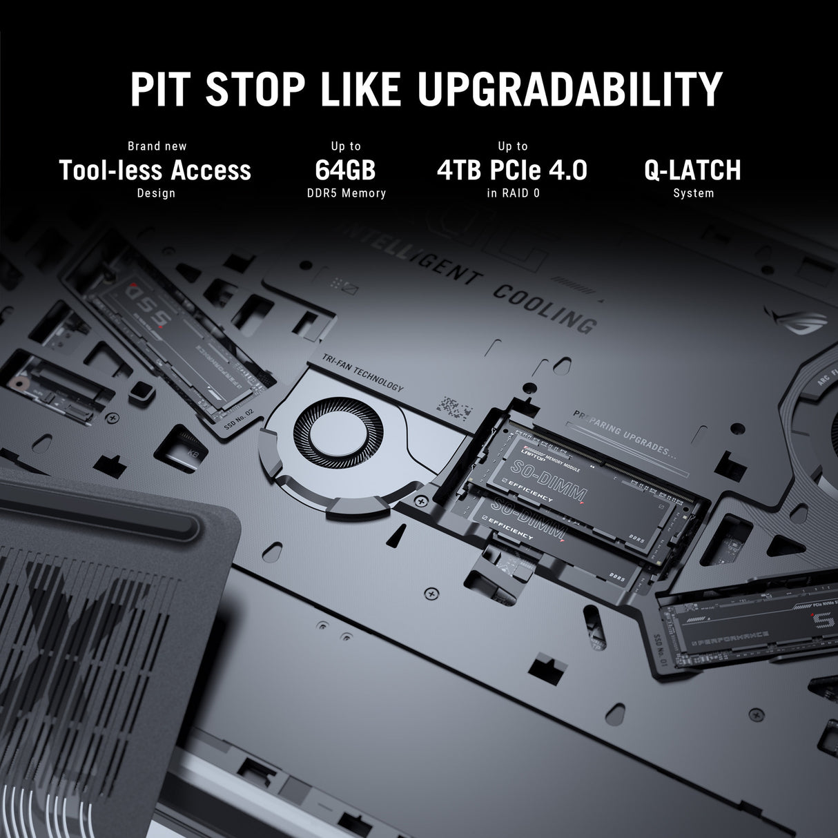 Asus rog strix scar 18 g835lx-sa012w 18 gaming laptop (zwart | core ultra 9 275hx | rtx 5090 | 64 gb | 4 tb ssd | 240 hz)