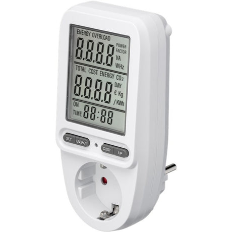 Goobay digitales Energiekostenmessgerät Pro Messgerät (weiß)