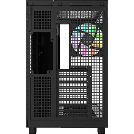 Thermaltake View 380 XL WS ARGB MIDI Tower Gehäuse (schwarze Holzfarbe | 2x USB-A | 1x USB-C | RGB | gehärtetes Glas)
