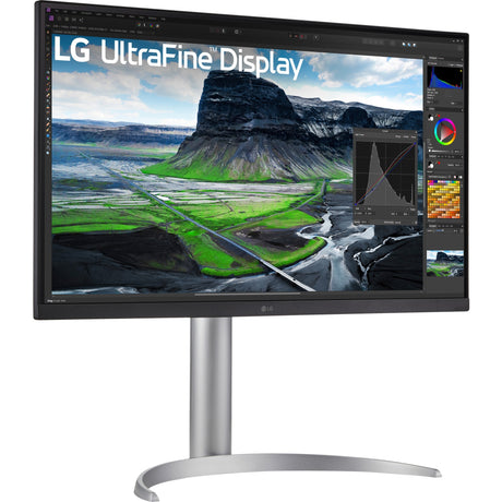 LG Ultrafine 27UQ850V-W 27 4K UHD Monitor (Weiß Silber, 2x HDMI, Display Port, 2x USB-A, USB-B, USB-C)