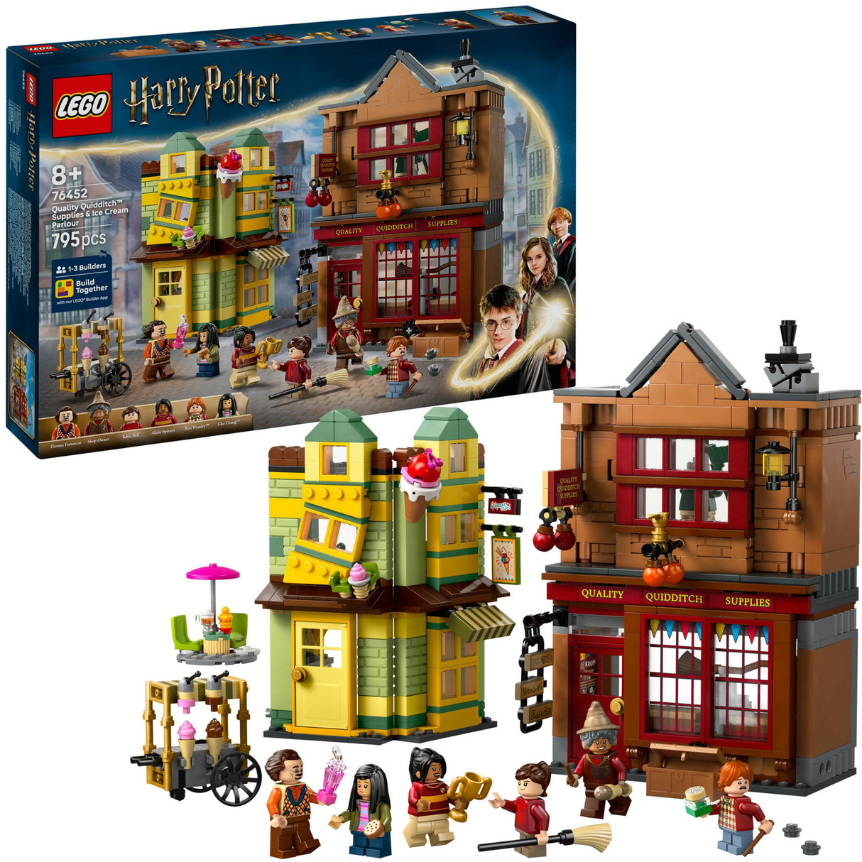 Lego 76452 Harry Potter Zwickelbinden, Quidditchpalast und Eisdiele