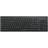 Kensington KB150 EQ kabellose Tastatur (schwarz, US-Layout (QWERTY), Membran, 100 %)