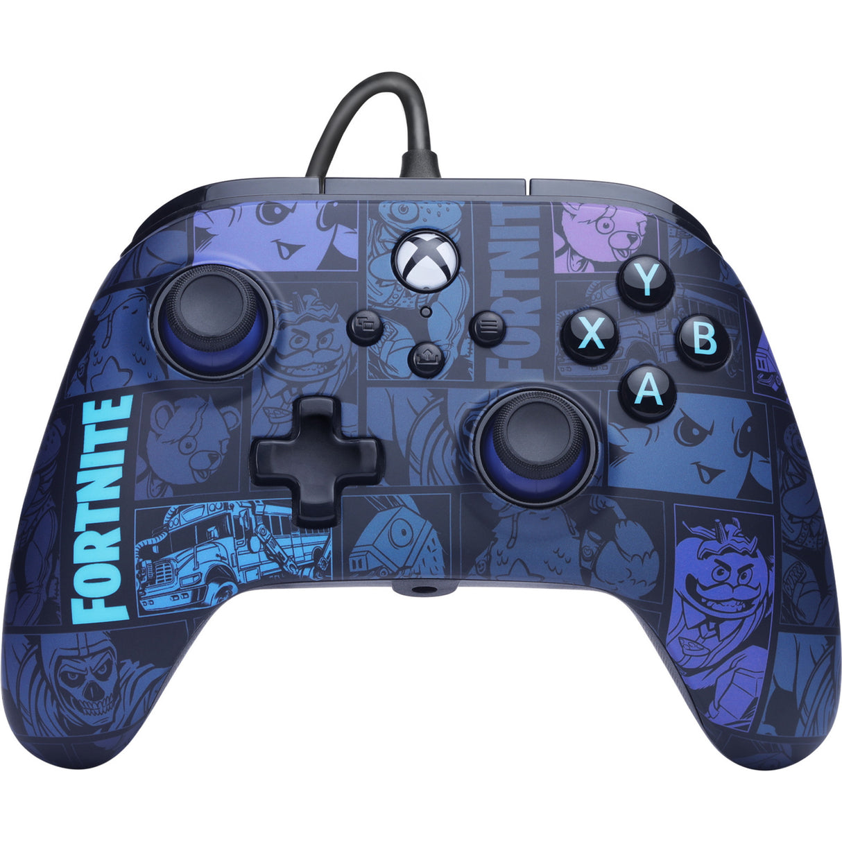 Powera Advantage Controller mit Kabel für die Xbox Series x|s – Fortnite: Victory Royale (dunkelblau, Xbox Series x|s, Xbox One, PC)