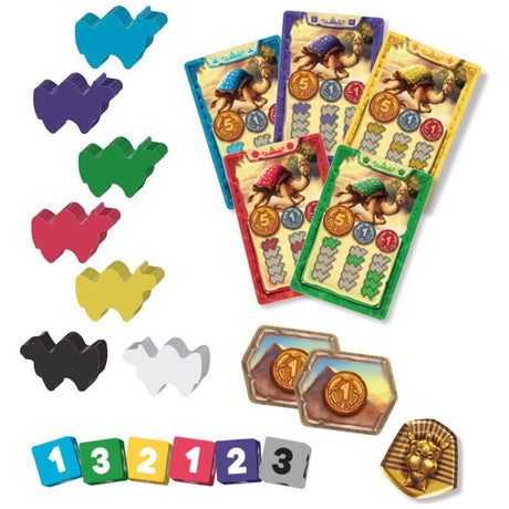Asmodee eggertspiele Camel Up – Brettspiel Kamelrennen – Neuauflage mit 3D-Palme