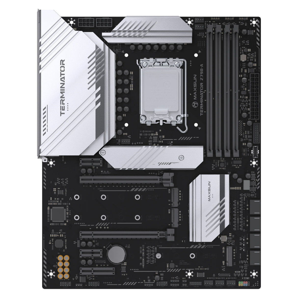 Maxsun ms-terminator z790-a socket 1700 moederbord (zwart, raid, 2.5 gb-lan, sound, atx)
