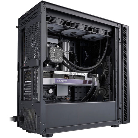 Silverstone Seta Q1 Midi-Tower-Gehäuse (schwarz | 2x USB-A | 1x USB-C)