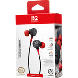 Powera kabelgebundene Ohrhörer für Nintendo Switch 2 In-Ear (schwarz rot, Nintendo Switch 2, Nintendo Switch, Nintendo Switch – OLED-Modell, Nintendo Switch Lite)