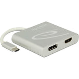Delock USB-C> 1x HDMI + 1x DisplayPort