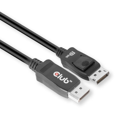 Club 3D Displayport 1.4 Vesa-zertifiziertes Kabel männlich-männlich (schwarz, 2 Meter, 8k 60 Hz, 32,4 Gbit/s)