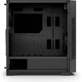 Sharkoon s25 silent midi tower behuizing (zwart | 2x usb-a | 1x usb-c)