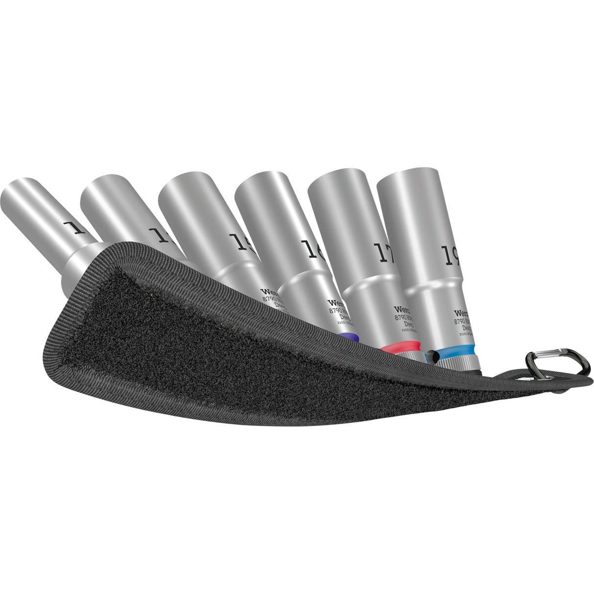 Wera Belt C Deep 1 Steckschlüsselsatz, 1 2 Steckschlüssel (schwarz, 6-teilig)