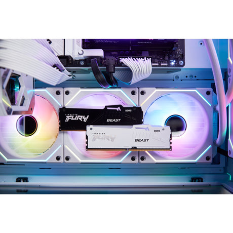 Kingston Fury 16 GB DDR5-5600 RAM (weiß, KF556C40BWA-16, Beast RGB, XMP)