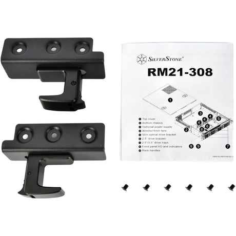 Silverstone RM21-308 Rackgehäuse (schwarz | 1x USB-A 2.0 | 1x USB-A 3.2 (5 Gbit s))