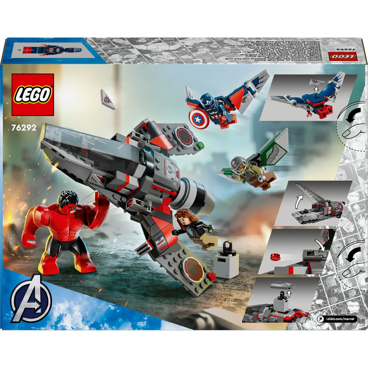 Lego Marvel 76292 Captain America vs. Red Hulk Duell