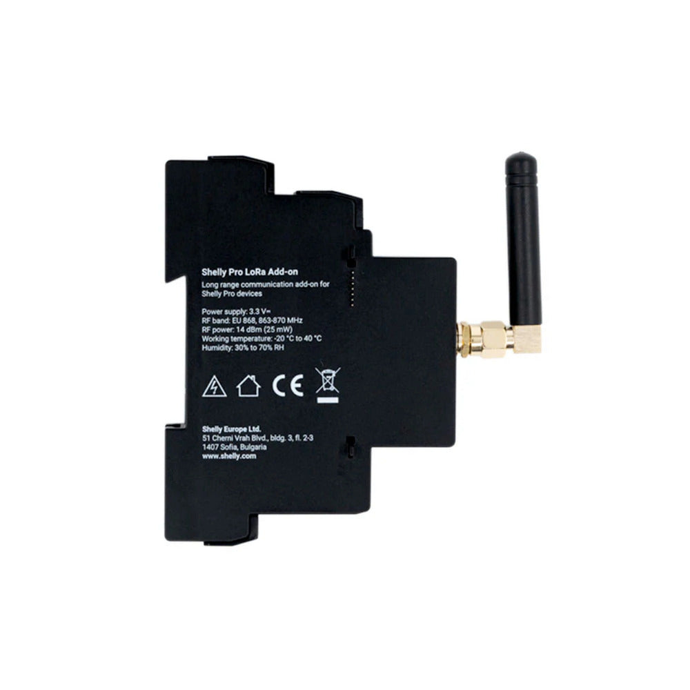 Shelly Pro Lora Add-on-Erweiterungsmodul (schwarz)