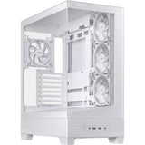 Asus a31 plus Midi-Tower-Gehäuse (weiß | 2x USB-A | 2x USB-C | gehärtetes Glas)