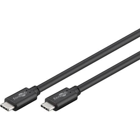 Goobay Sync Charge Super Speed USB-C Kabel (schwarz, 2 Meter)