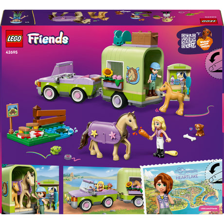 Lego Friends 42695 Anhänger mit Pferd und Fohlen