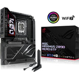 Asus rog maximus z890 hero btf socket 1851 moederbord (zwart, raid, 5 gb-lan, wi-fi 7, bt, sound, atx)
