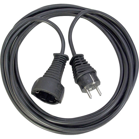 Brennerstuhl-Verlängerungskabel, geerdet (schwarz, 3 Meter)