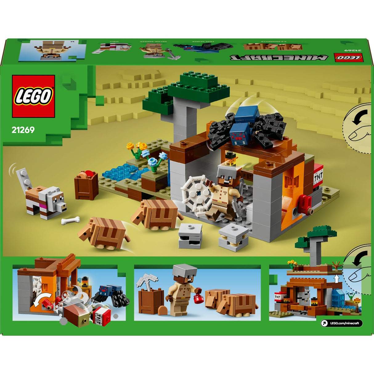 Lego Minecraft 21269 Die Gürteltiere in der Mine