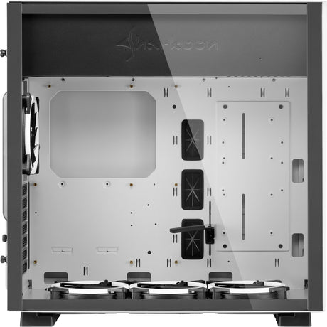 Sharkoon Pure Steel RGB Midi-Tower-Gehäuse (weiß | 2x USB-A | RGB | gehärtetes Glas)