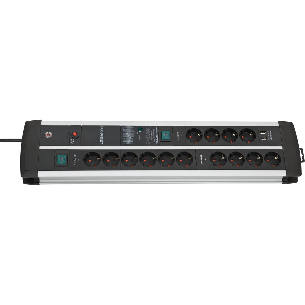 Brennenstuhl Premium-Protect-Line 120.000A Duo Socket 14-V