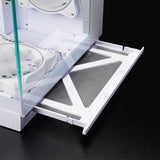 Chieftec Visio Midi Tower Gehäuse (weiß | 2x USB-A | 1x USB-C | RGB | gehärtetes Glas)