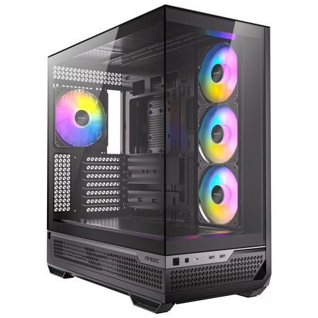 Antec c7 argb Midi-Tower-Gehäuse (schwarz | 2x USB-A | 1x USB-C | gehärtetes Glas)