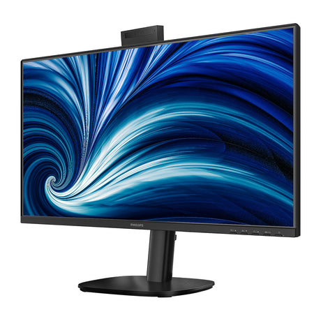 Philips 24b2u3301h 00 23.8 monitor (zwart, 1x displayport, 1x hdmi, 2x usb-c, 4x usb-a, 1x rj-45, 120 hz, webcam)
