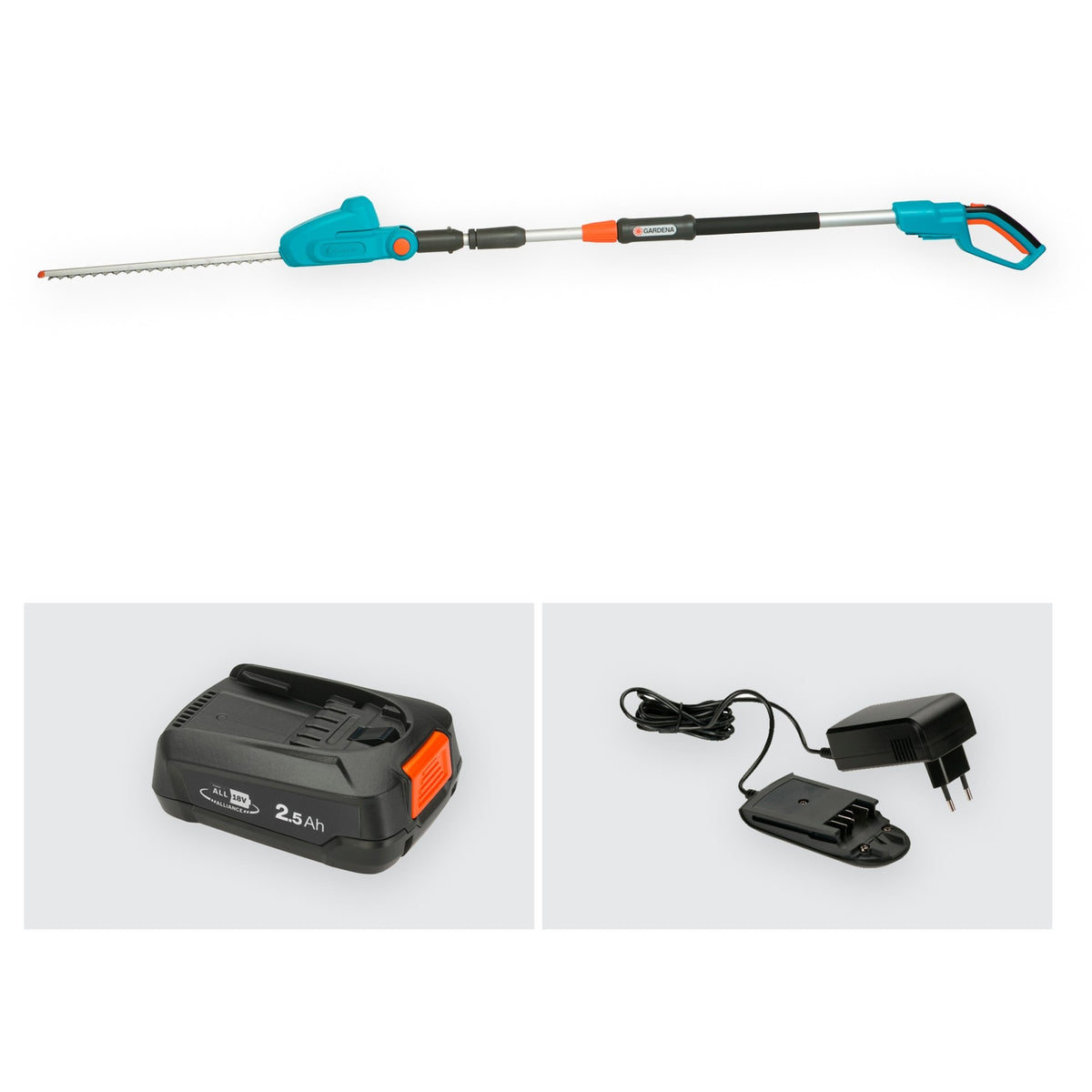 Gardena THS 42 18-V-Akku-Heckenschere – 42 cm – mit rotierendem Kopf