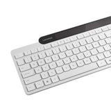 Lenovo 800 self-charging bluetooth keyboard (wit, us lay-out (qwerty), plunger, 100%, plunger switch, bluetooth 5.1, usb-c)