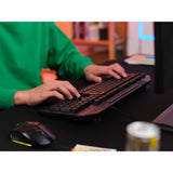 Trust GXT 836 EVOCX RGB-Gaming-Tastatur (schwarz, US-Layout (QWERTY), Membran, 100 %, RGB)