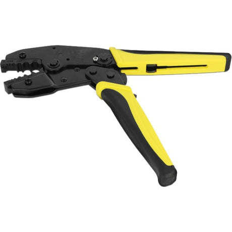 Delock Universal-Koax-Crimpzange (schwarz gelb, 6 Durchmesser)