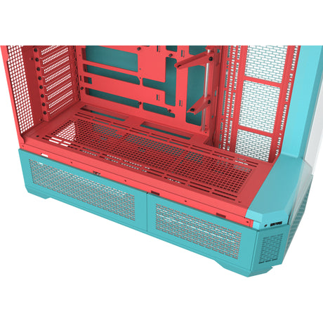 Thermaltake View 600 tg Mint Strawberry Big-Tower-Gehäuse (Mint Berry | 2x USB-A | 1x USB-C | gehärtetes Glas)