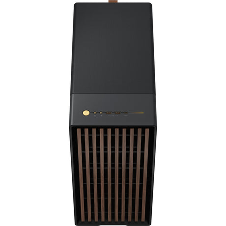 Fractal Design North Midi-Tower-Gehäuse (schwarze Holzfarbe | 2x USB-A | 1x USB-C | gehärtetes Glas)
