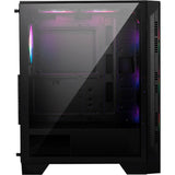 MSI Mag Forge 120A Airflow Midi-Tower-Gehäuse (Schwarz | 2x USB-A | RGB | Gehärtetes Glas)