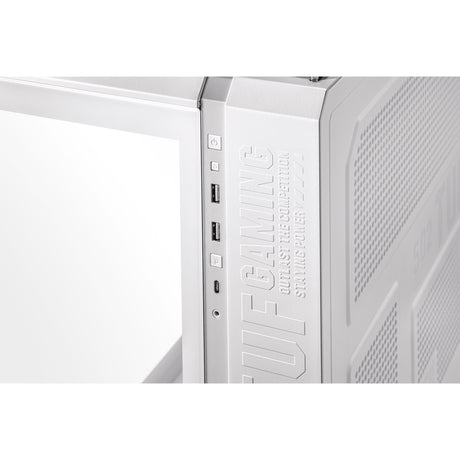 Asus TUF Gaming GT502 Plus Midi-Tower-Gehäuse (weiß | 2x USB-A | 1x USB-C | gehärtetes Glas)