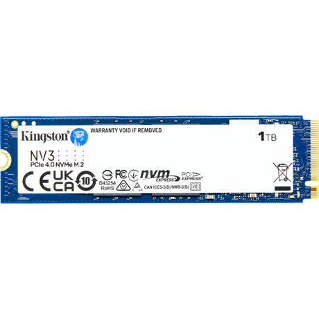 Kingston NV3 1 TB SSD (SNV3S 1000 G, PCIe 4.0 x4, NVME, M.2 2280)