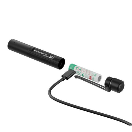 Ledlenser p2r Taschenlampe (schwarz, 200 lm, 6000-7500k)