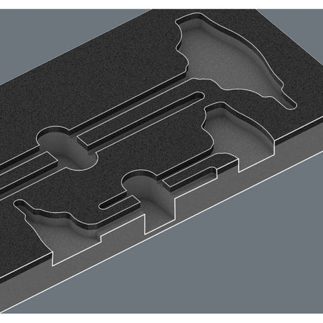 Wera 9712 Schaumstoffeinlage mit Torx HF-Schraubendreher-Set 1, 14-teilig (schwarzgrau, in Schaumstoffeinlage für Werkstattwagen)