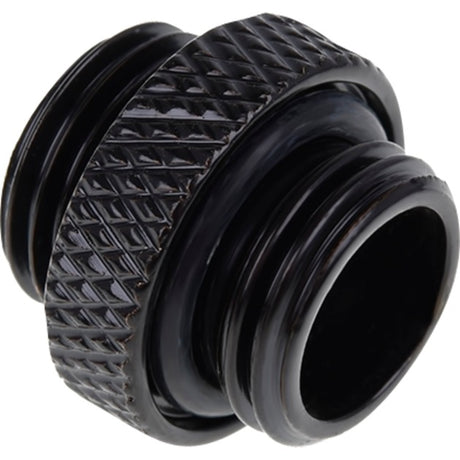 Alphacool Eiszapfen Doppelnippel G1 4 Außengewinde auf G1 4 Außengewinde Anschluss (schwarz, für weiche Schläuche (PVC, Silikon, Neopren))