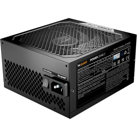 Ruhig sein! Power Zone 2 modulares 850-Watt-Netzteil (schwarz, 1x 12V-2x6, 3x PCIe)