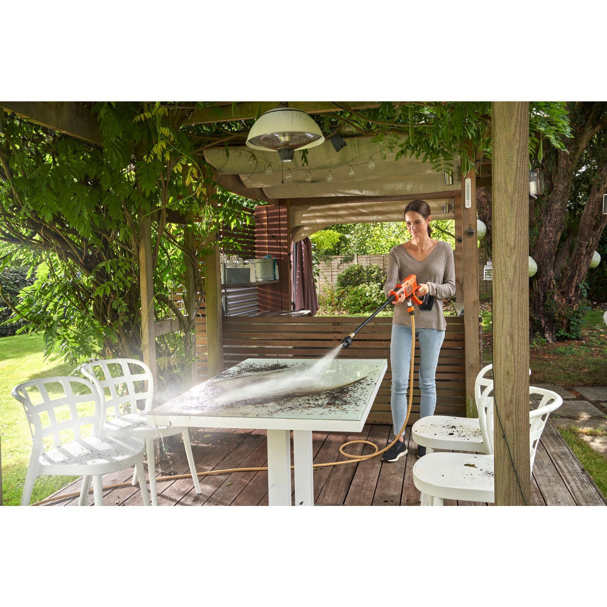 Black+Decker bcpc18d1 18V 24bar Hochdruckreiniger – inklusive 1x2,0 Ah Akku – bcpc18d1-qw