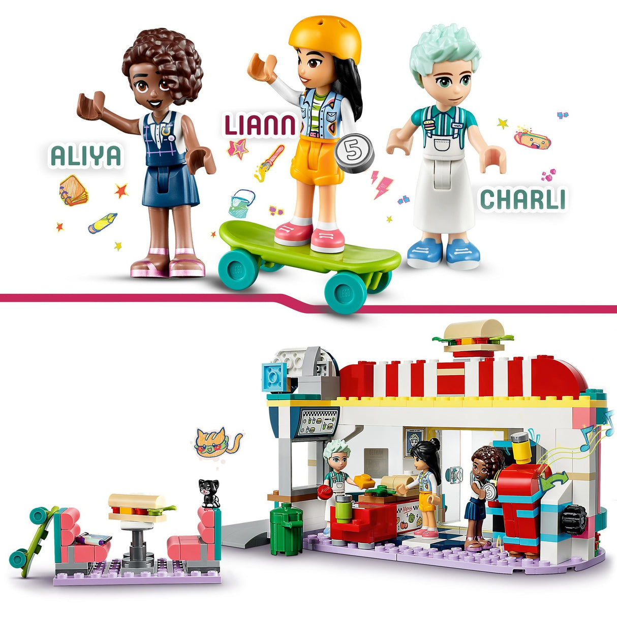 Lego Lego Friends 41728 Heartlake Restaurant in der Stadt
