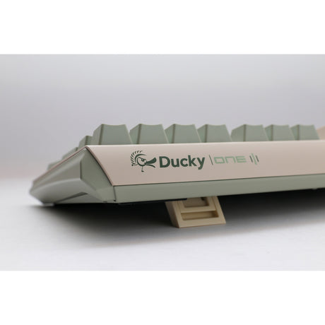 Mechanische Tastatur Ducky One 3 Matcha TKL (Creme, US-Layout (QWERTY), Cherry MX Blue, 80 % (TKL), PBT Double Shot, Hot Swap)