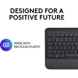 Logitech Signature K650 kabellose Komforttastatur (Graphit, US-internationales Layout (QWERTY), 100 %)