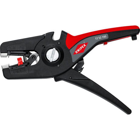 Automatische Abisolierzange von Knipex | Länge 195 mm | 0,08-16 (awg 28-5) mm² | 1 Stück - 12 52 195 - 12 52 195
