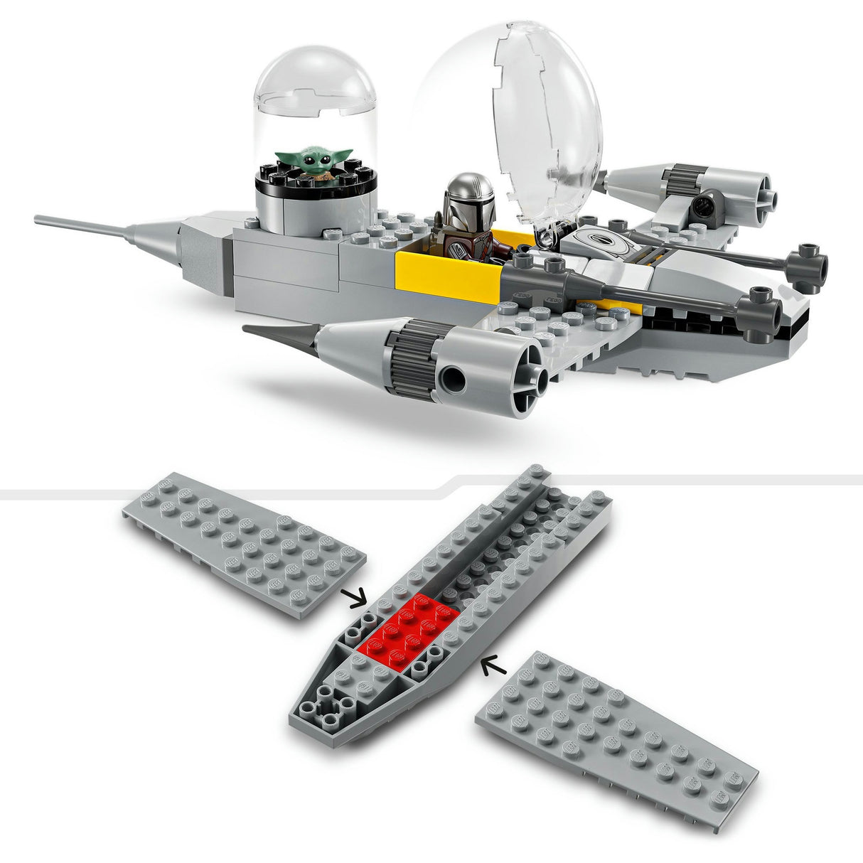 Lego Star Wars 75410 Mando und Grogus N-1 Starfighter