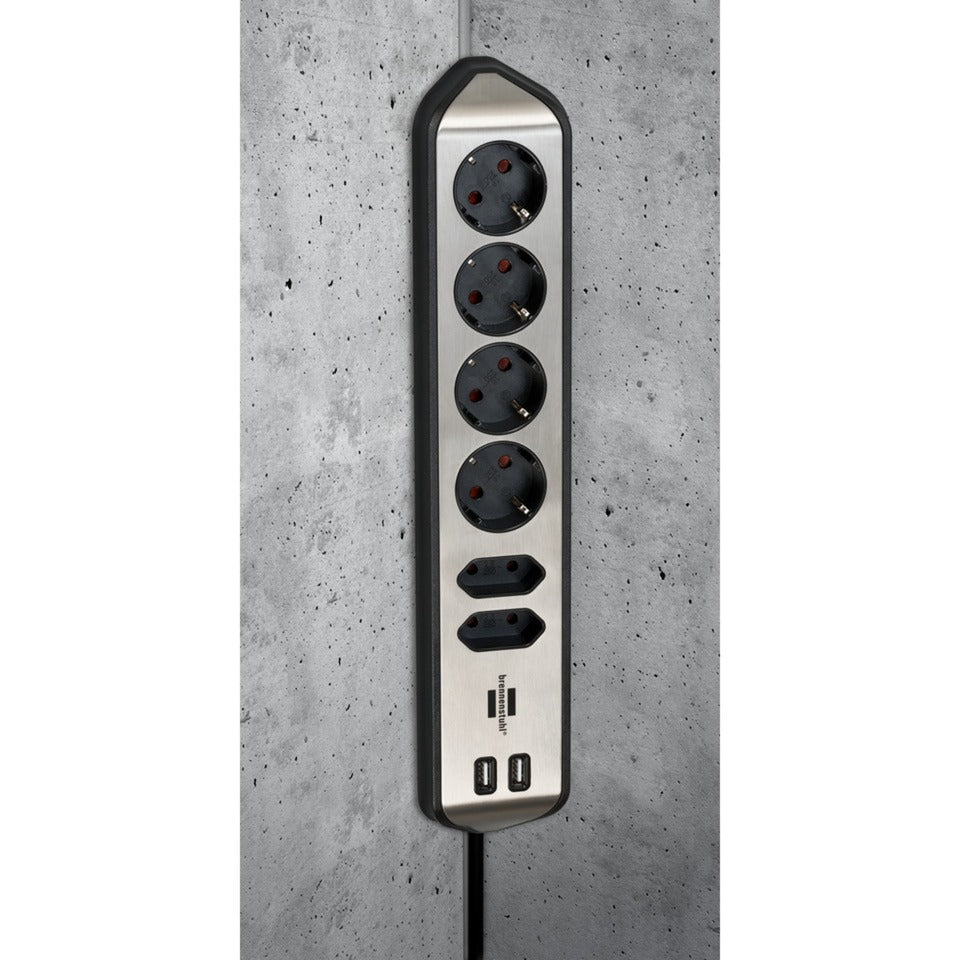 Brennenstuhl Estilo Eckstop Kontakt 4 Mal
